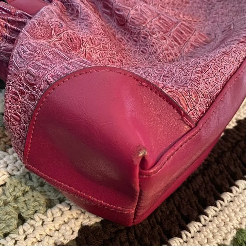 Y2K Elegant Pink Croc-Embossed Women's Bag - Picture 6 of 7